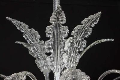 Barovier Toso Art Deco Ninfea Murano Glass Chandelier by Barovier Italy 1940