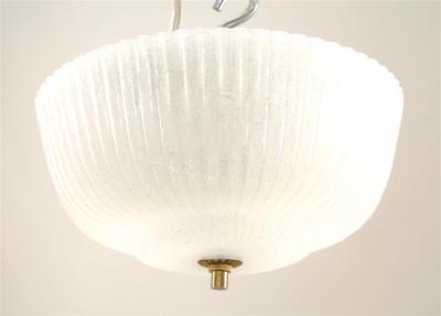 Barovier Toso BAROVIER e TOSO Italian 1950s Murano Fluted Ceiling Fixture