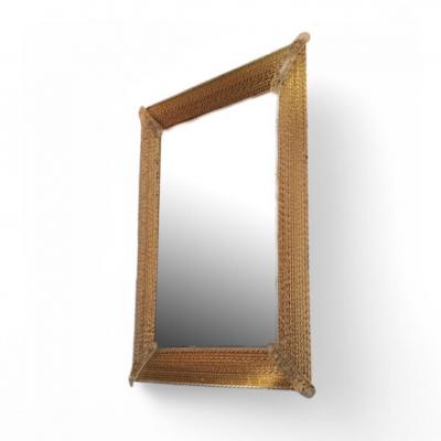  Barovier Toso Barovier Torciglione Murano Glass Mirror