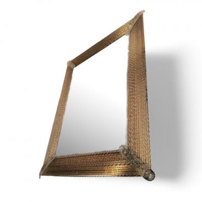  Barovier Toso Barovier Torciglione Murano Glass Mirror