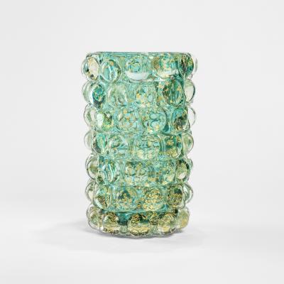  Barovier Toso Barovier Toso Cylindrical Glass Vase from Lenti Series 40s