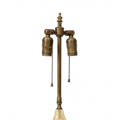  Barovier Toso Barovier Toso Hand Blown Murano Glass Table Lamp with Avventurina