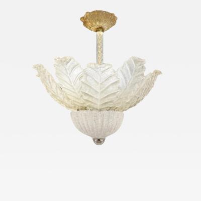  Barovier Toso Barovier Toso Murano Glass Figurative Chandelier with Avventurina 1970s