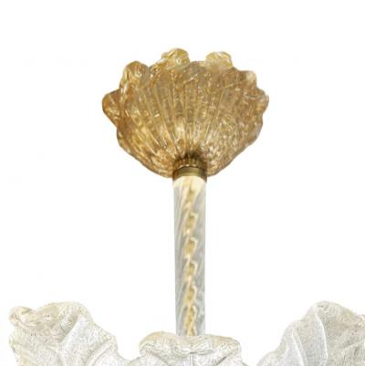 Barovier Toso Barovier Toso Murano Glass Figurative Chandelier with Avventurina 1970s