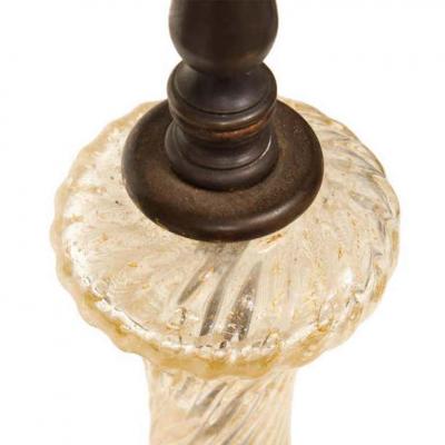  Barovier Toso Barovier Toso Murano Glass Table Lamp with Avventurina 1960s