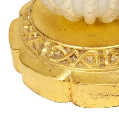  Barovier Toso Barovier Toso Murano Sommerso Glass Table Lamp with Avventurina 1960s