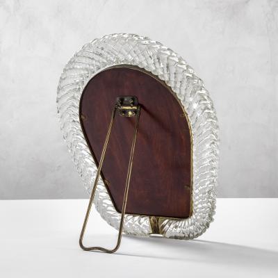 Barovier Toso Barovier Toso Table Mirror with frame in Murano Glass Torchon