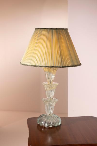  Barovier Toso Barovier Toso bulicante glass table lamp Italy 1940s