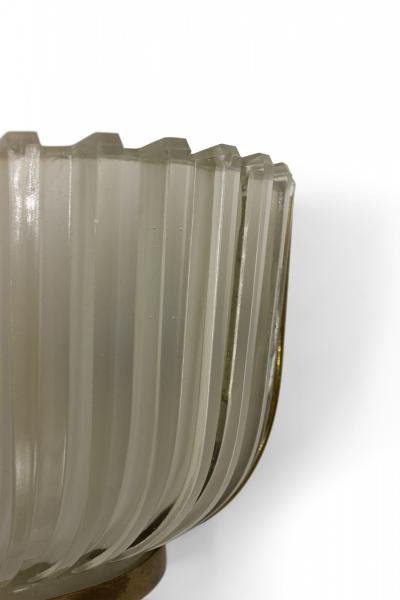  Barovier Toso Barovier et Toso Italian Mid Century Frosted Glass Wall Sconces