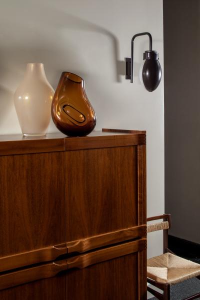  Barovier Toso Big vase in glass and gold leaf by Barovier Toso Italy 1980s