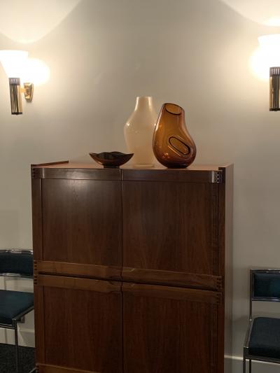  Barovier Toso Big vase in glass and gold leaf by Barovier Toso Italy 1980s