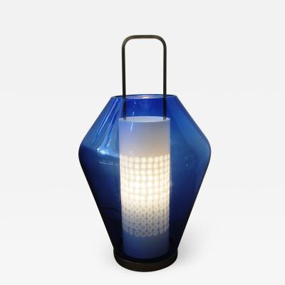  Barovier Toso Blue Lanterna Lamp by Barovier Toso