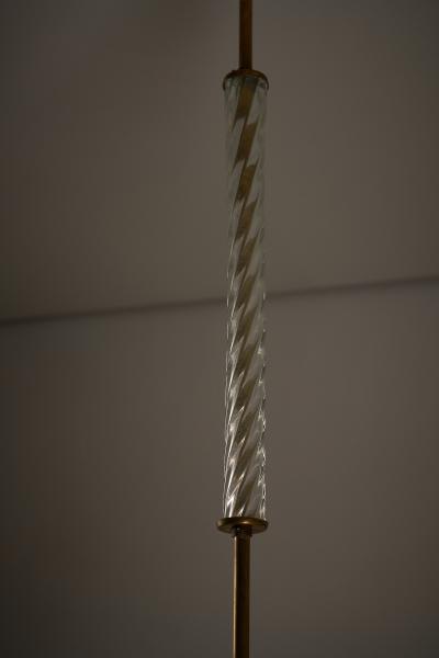  Barovier Toso Brass and Murano Glass Pendant by Barovier Toso 1930s