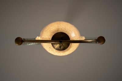  Barovier Toso Brass and Murano Glass Pendant by Barovier Toso 1930s