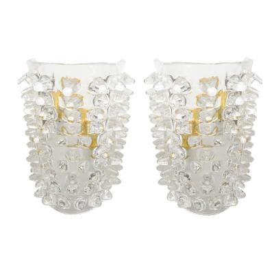  Barovier Toso Contemporary Murano Glass Sconces in the Manner of Barovier Toso