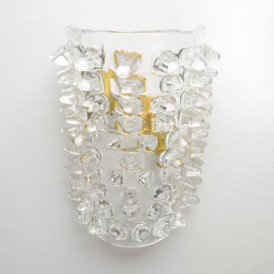  Barovier Toso Contemporary Murano Glass Sconces in the Manner of Barovier Toso
