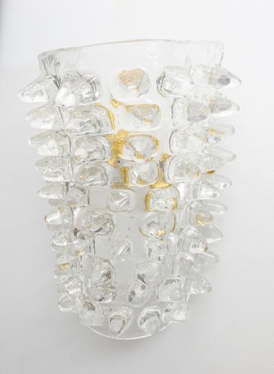  Barovier Toso Contemporary Murano Glass Sconces in the Manner of Barovier Toso