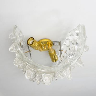  Barovier Toso Contemporary Murano Glass Sconces in the Manner of Barovier Toso