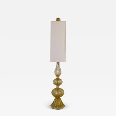  Barovier Toso Coronato dOro Table Lamp with Custom Shade