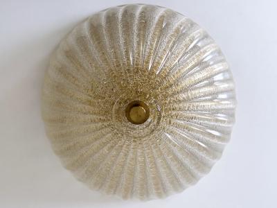  Barovier Toso Elegant Murano Glass Flush Mount or Sconce by Barovier Toso Italy 1960s