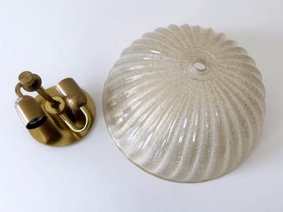  Barovier Toso Elegant Murano Glass Flush Mount or Sconce by Barovier Toso Italy 1960s