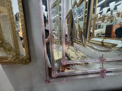  Barovier Toso Etched And Beveled Venetian Mirror