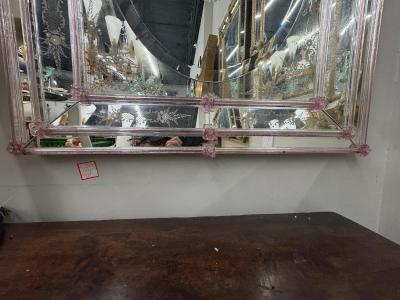  Barovier Toso Etched And Beveled Venetian Mirror