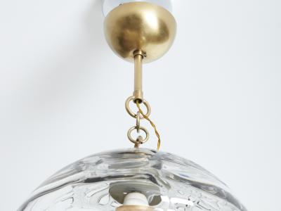  Barovier Toso Ferro Barovier Toso Murano Glass and Bronze Chandelier 1940