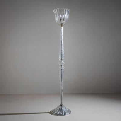  Barovier Toso Floor Lamp attributed to Barovier Toso Italy 1940s
