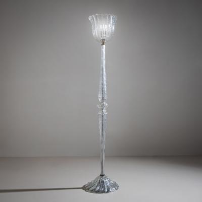  Barovier Toso Floor Lamp attributed to Barovier Toso Italy 1940s