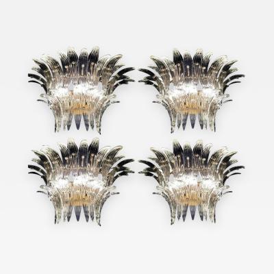  Barovier Toso Four Palmette Sconces by Barovier Toso 1960s