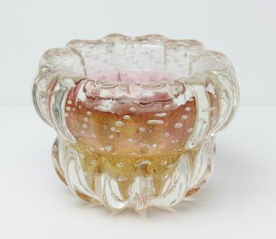  Barovier Toso Gold Sommerso Glass Vase by Ercole Barovier 1960 Italy