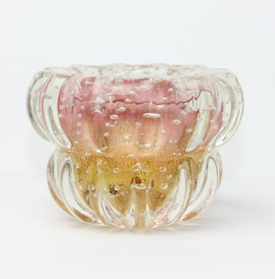  Barovier Toso Gold Sommerso Glass Vase by Ercole Barovier 1960 Italy