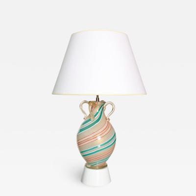  Barovier Toso Handblown Glass Lamp by Barovier