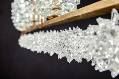 Barovier Toso Italian Barovier Attrib Rostrato Murano Glass Chandelier Gio Ponti Style 1948