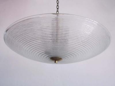 Barovier Toso Italian Mid Century Modern Murano Venetian Glass Chandelier or Flush Mount