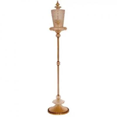  Barovier Toso Italian Mid Century Modern Neoclassical Murano Venetian Glass Floor Lamp