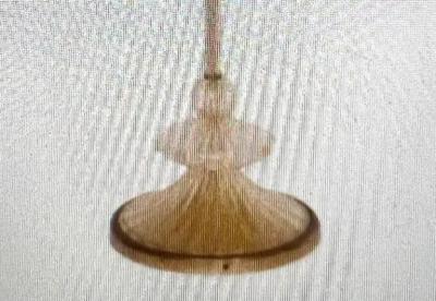  Barovier Toso Italian Mid Century Modern Neoclassical Murano Venetian Glass Floor Lamp