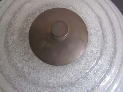  Barovier Toso Italian Mid Century Murano White Pugeloso Glass Flush Mount Pendant by Barovier