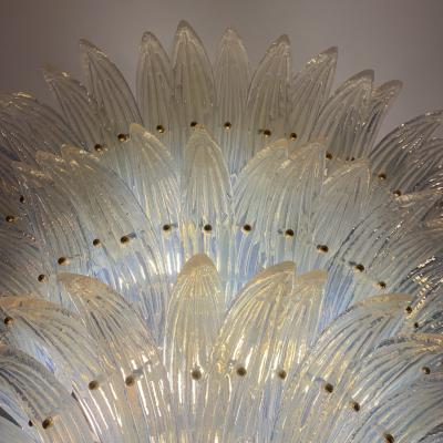 Barovier Toso L mpara Palmette de Cristal de Murano Opalina por Barovier Toso