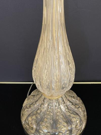  Barovier Toso Large Italian Murano Glass Table Lamp Mid Century Modern Barovier Toso Style