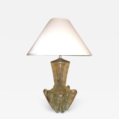  Barovier Toso Large Table Lamp with Fins 