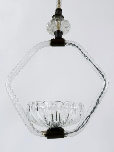  Barovier Toso Lovely Mid Century Chandelier or Pendant Lamp by Barovier Toso Italy 1950s