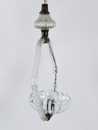  Barovier Toso Lovely Mid Century Chandelier or Pendant Lamp by Barovier Toso Italy 1950s