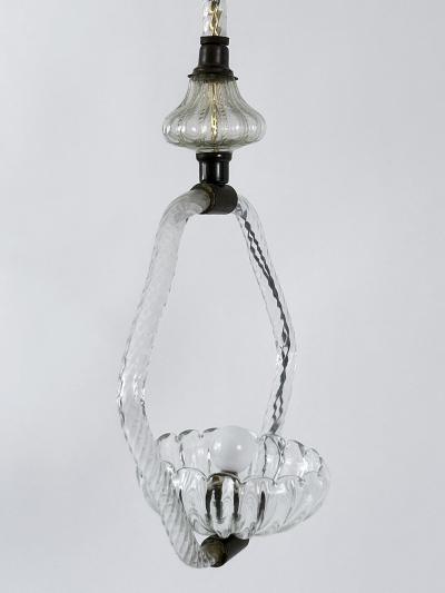  Barovier Toso Lovely Mid Century Chandelier or Pendant Lamp by Barovier Toso Italy 1950s