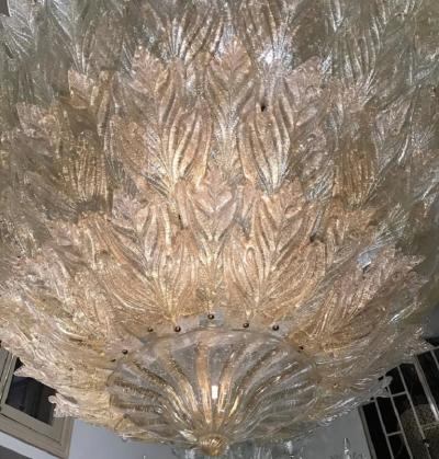  Barovier Toso Majestic Murano Ceiling Light by Barovier Toso circa 1970s