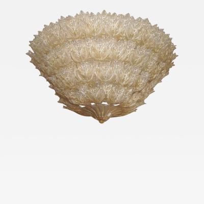  Barovier Toso Majestic Murano Ceiling Light by Barovier Toso circa 1970s