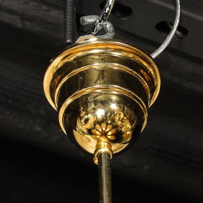  Barovier Toso Mid Century Hand Blown Murano Mottled Fluted Glass Chandelier by Barovier Toso