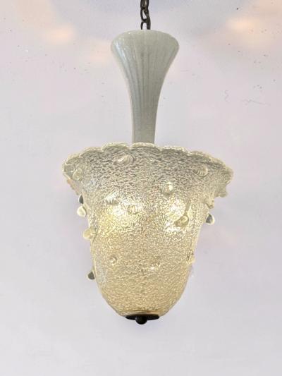  Barovier Toso Mid Century Italian Murano Glass Lantern Pendant Barovier Toso Italy