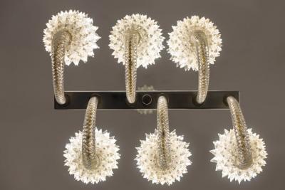  Barovier Toso Mid Century Modern Barovier Toso Rostrato Murano Glass Chandelier 1950s